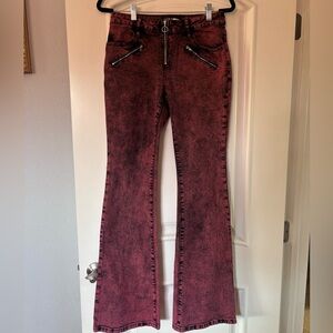 Red Flare Bottom Fashion Nova Jeans Fashion